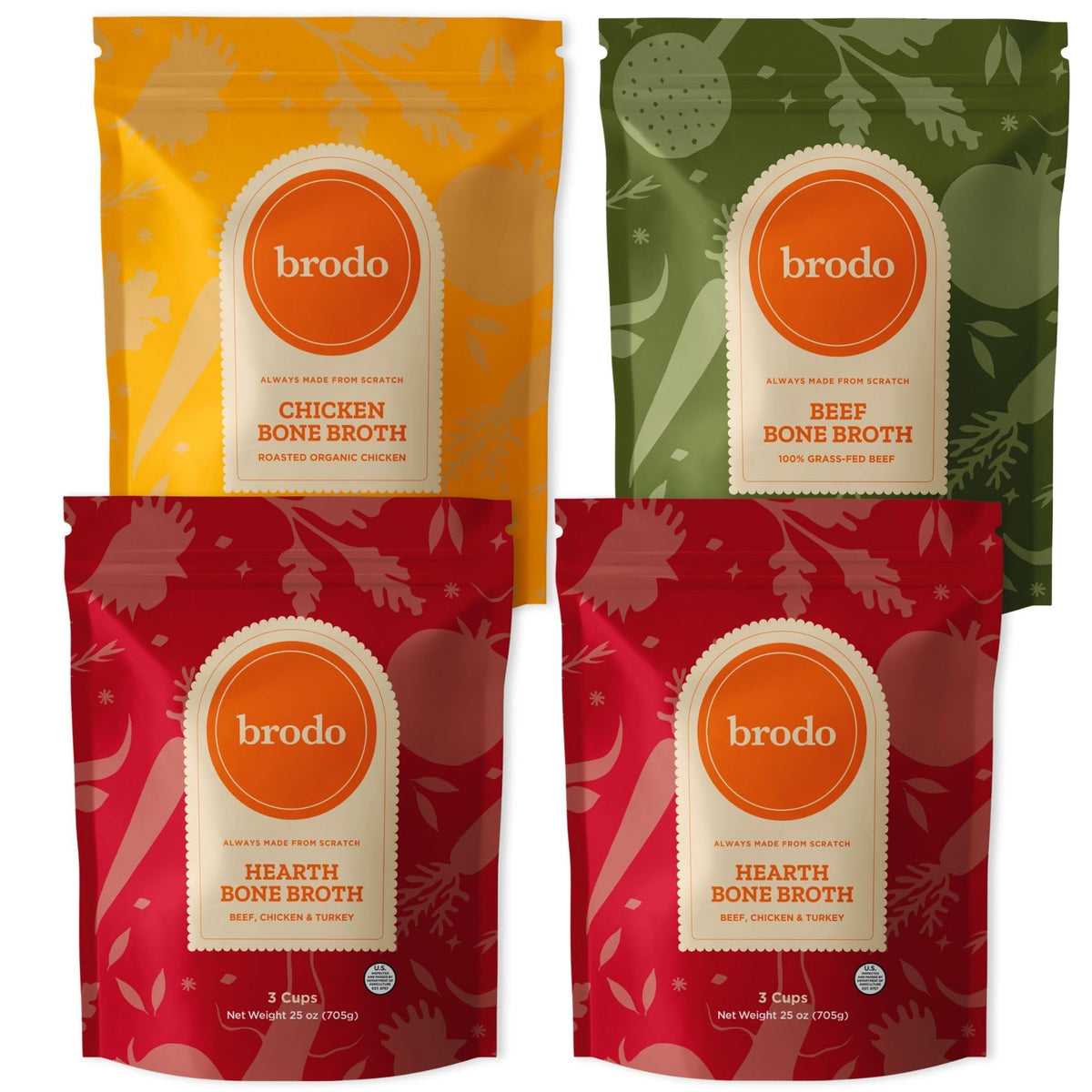 Bone Broth Variety Pack 4 x 25 oz C692