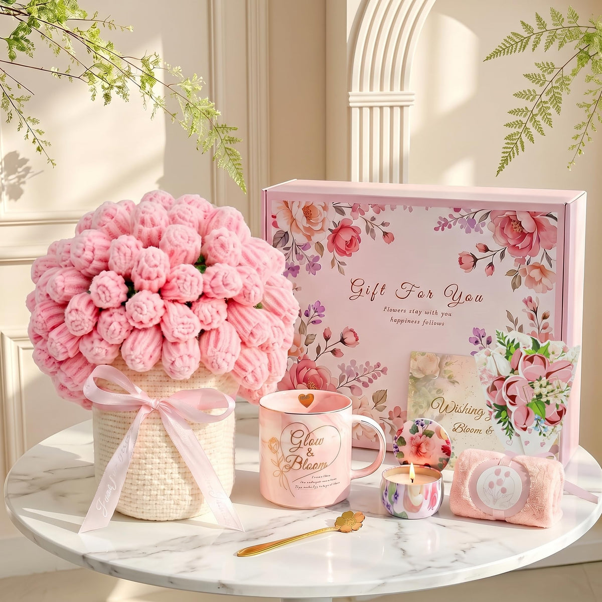 Pink Self Care Gift Basket K63967