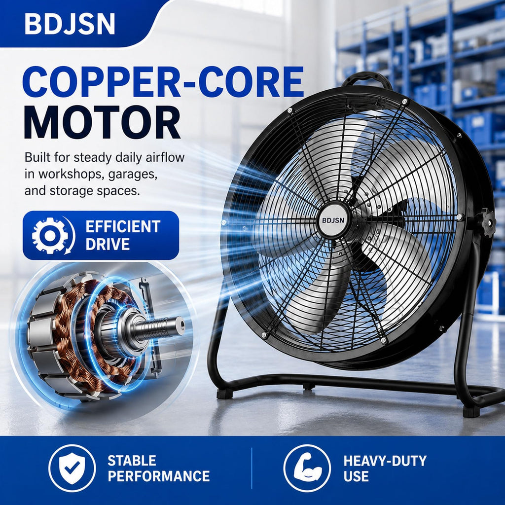 3-speed High Velocity Drum Fan with 5 Aluminium Blades D234147
