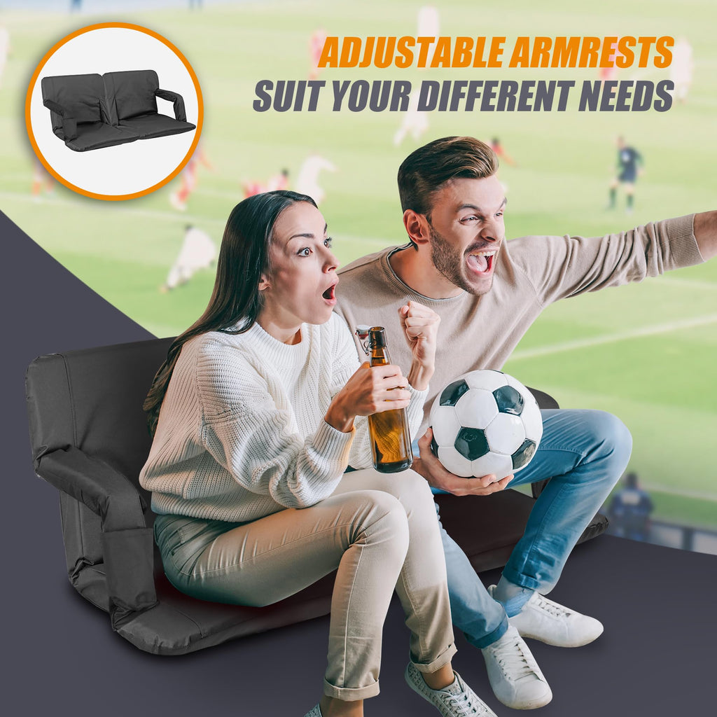 20.5"/25" Wide Padded Stadium Seat with Back Support N763303