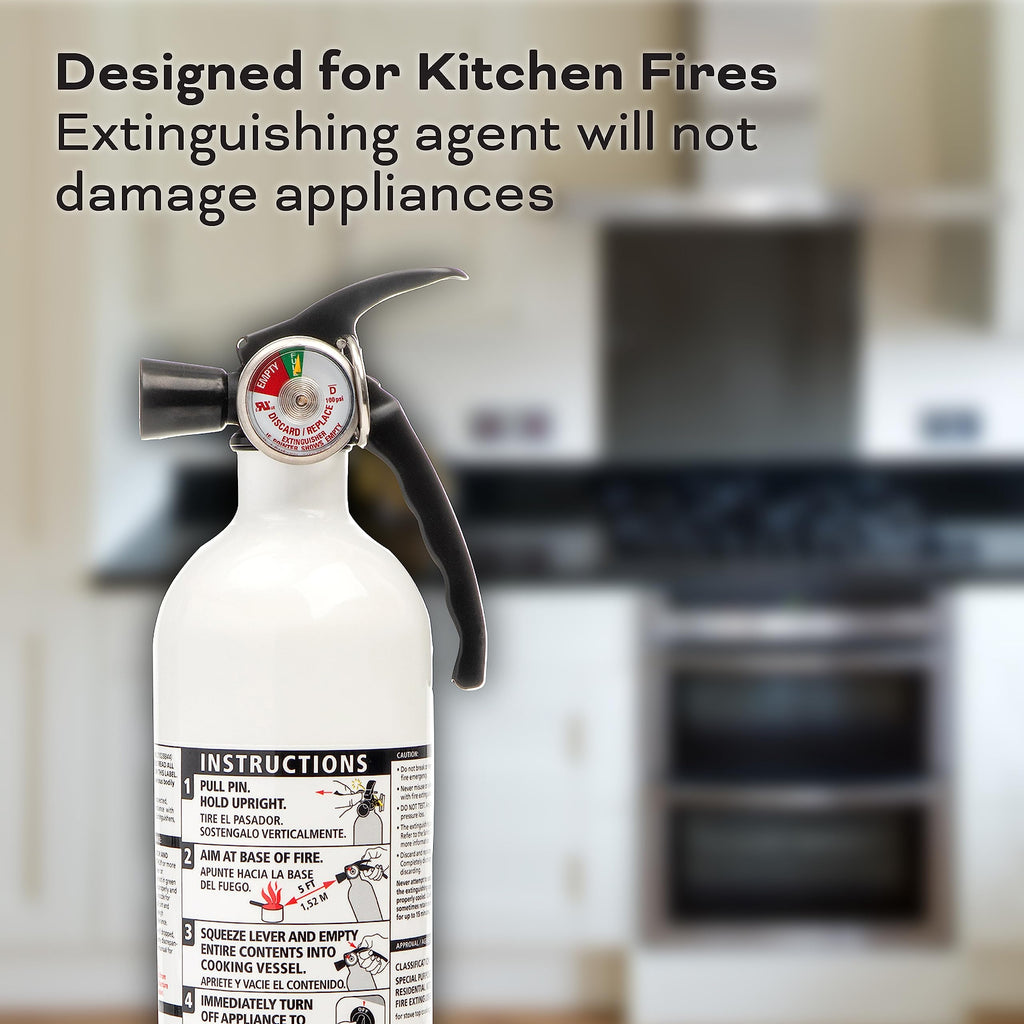 2 Pack Red Dry Chemical Fire Extinguisher with Mounting Bracket D3673