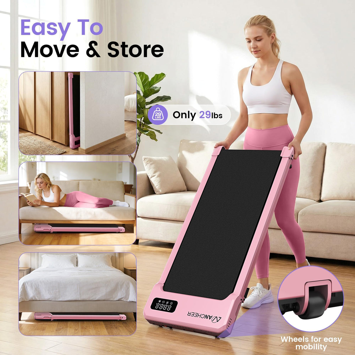Walking Pad with Incline Treadmill D235177