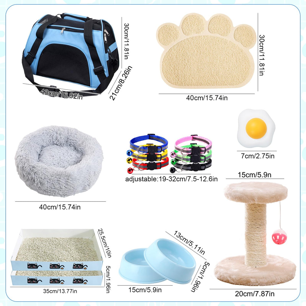 37 Pcs Cat Essentials Starter Kit L6518