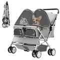 Gray Double Pet Stroller B81567