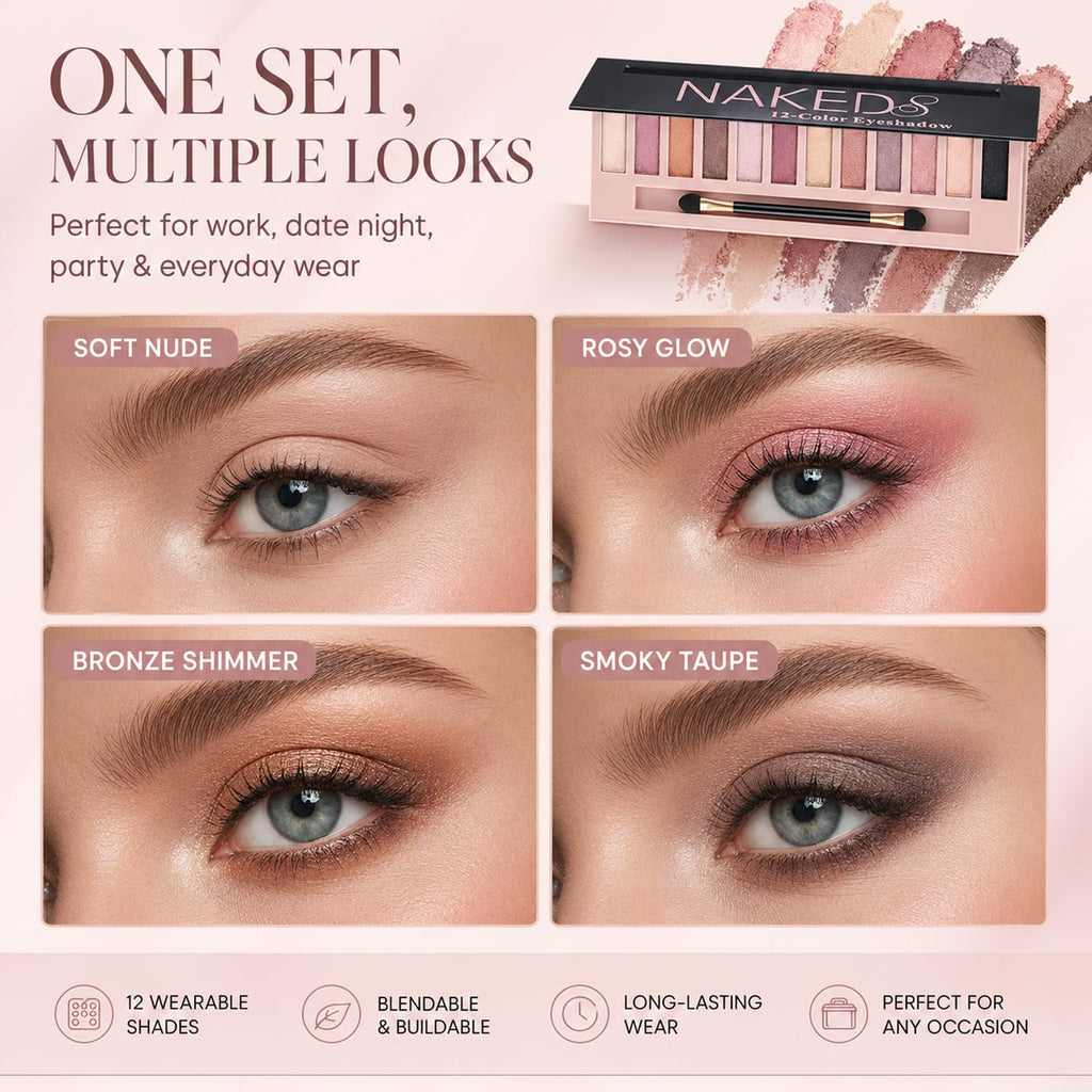 2 Pack Shimmer & Matte Eyeshadow Palette Y787