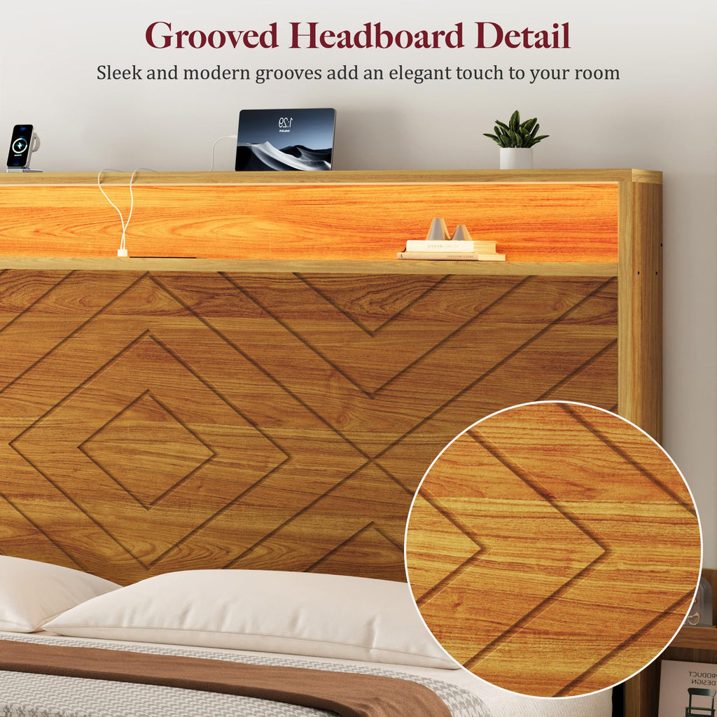 Queen Bed Frame with 4 Drawers K11139