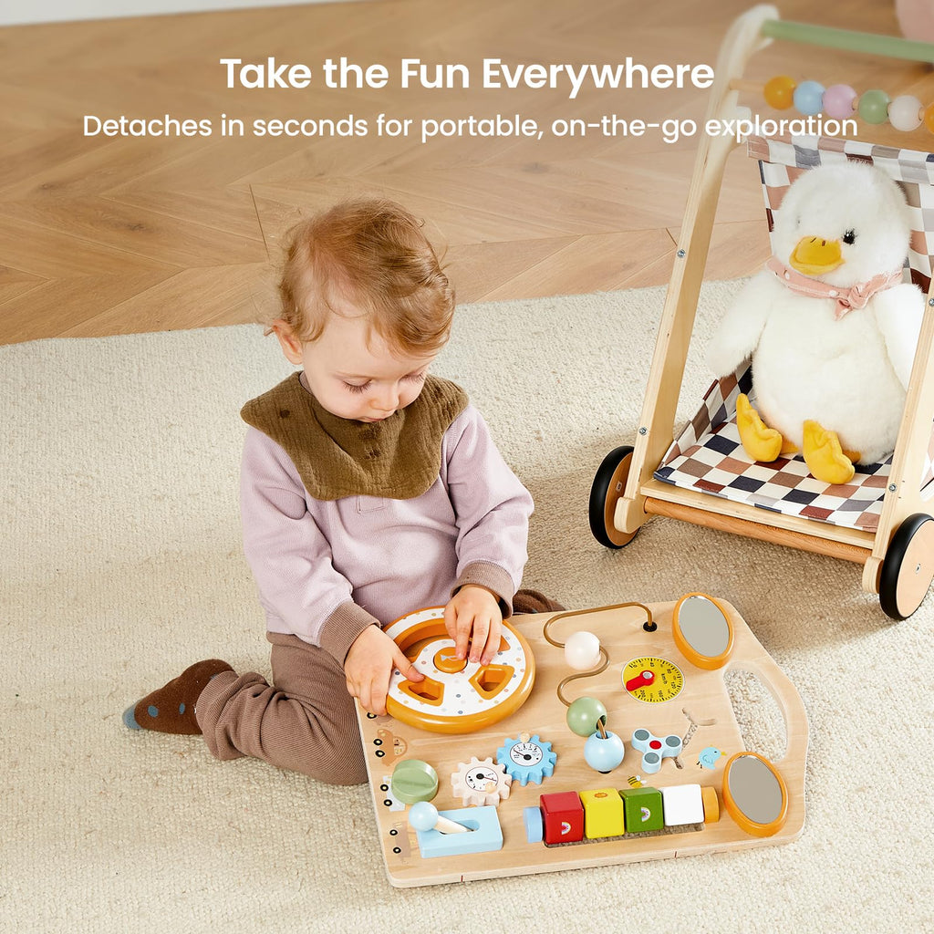 Wooden Baby Walker with Wheels O5000