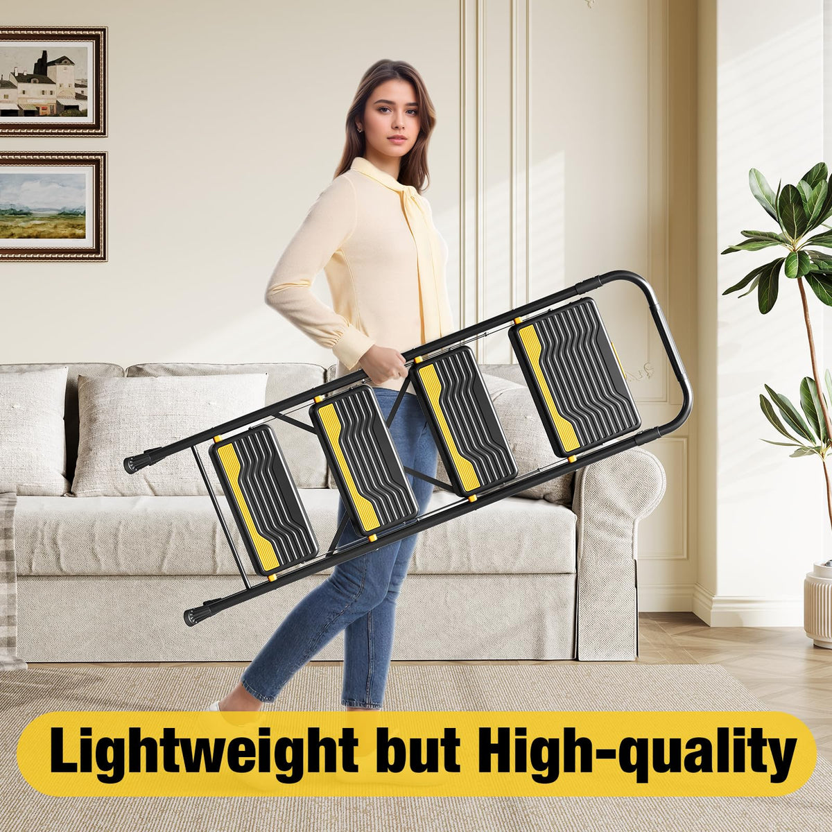 4 Step Ladder Black J389