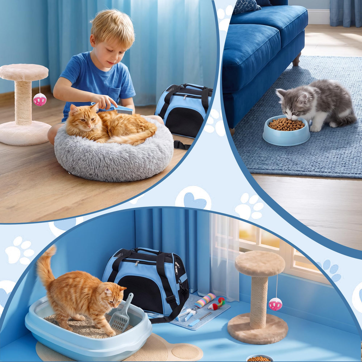 37 Pcs Cat Essentials Starter Kit L6518