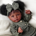 20 Inch Black Lifelike Baby Girl Doll O57031