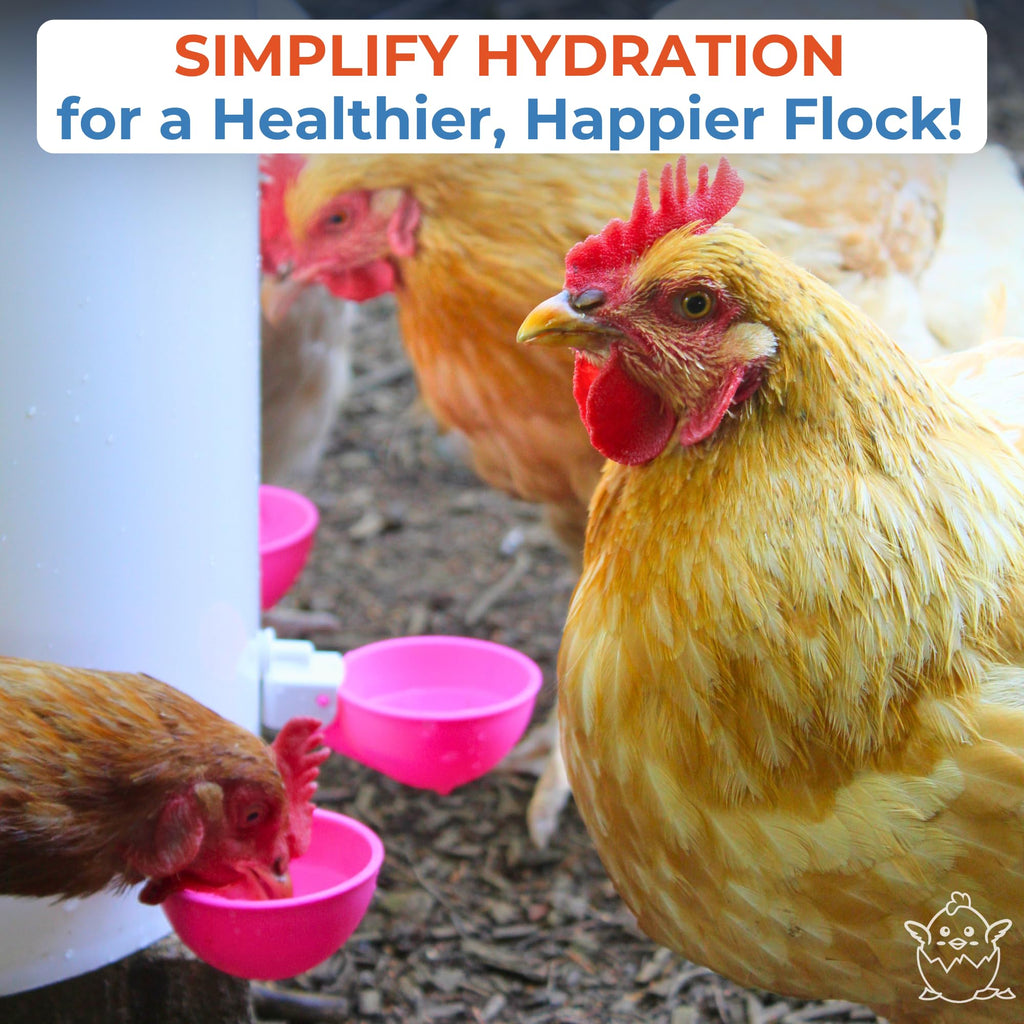 Automatic Chicken Waterer Cups 5 Pack S357