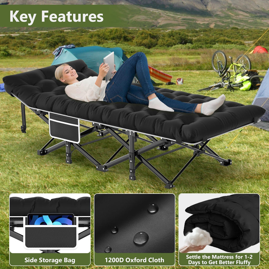 Camping Cot with Carry Bag L344542