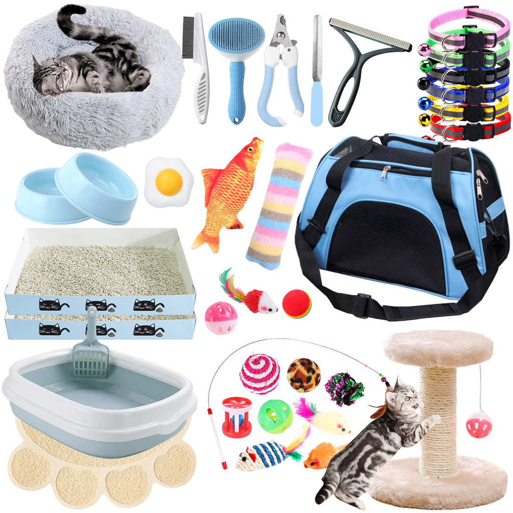 37 Pcs Cat Essentials Starter Kit L6518