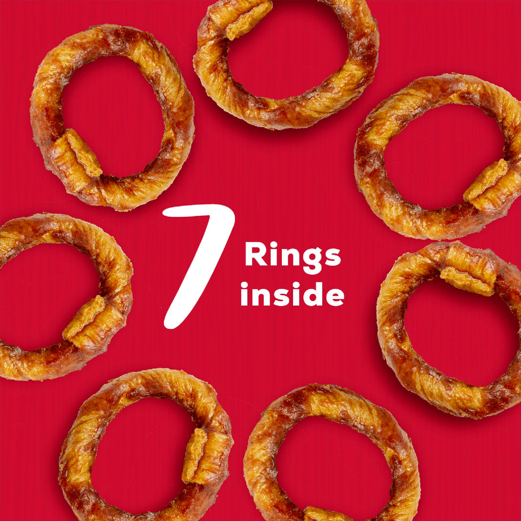 Beef Rings Dog Chews 7 Count P234