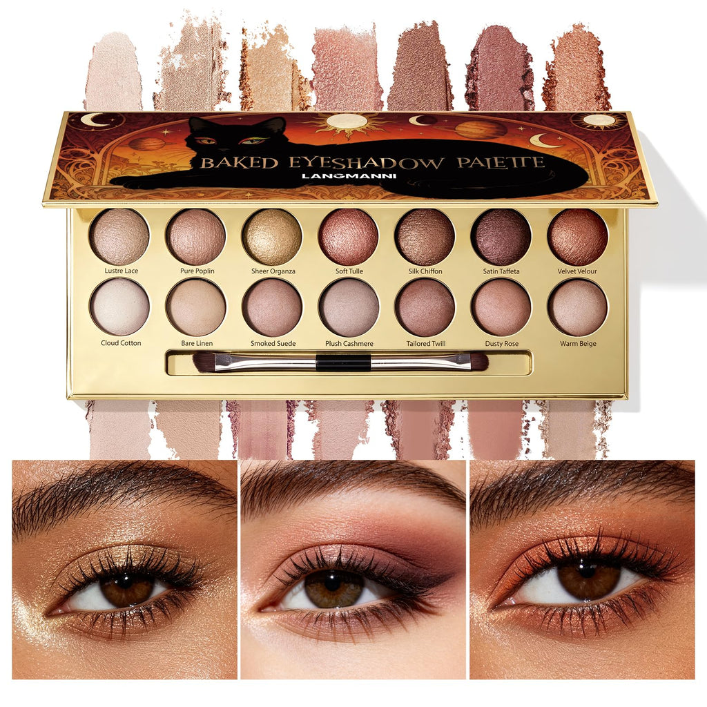 Baked Eyeshadow Palette, Matte & Shimmer Z7010