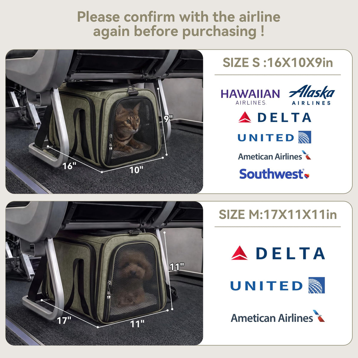 Expandable Cat Carrier A5496