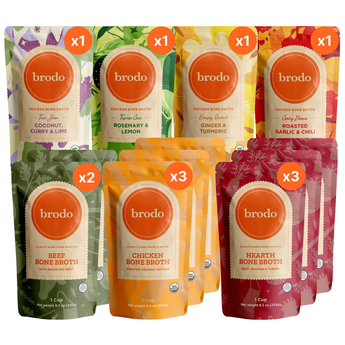Bone Broth Variety Pack 8.3 oz M3049
