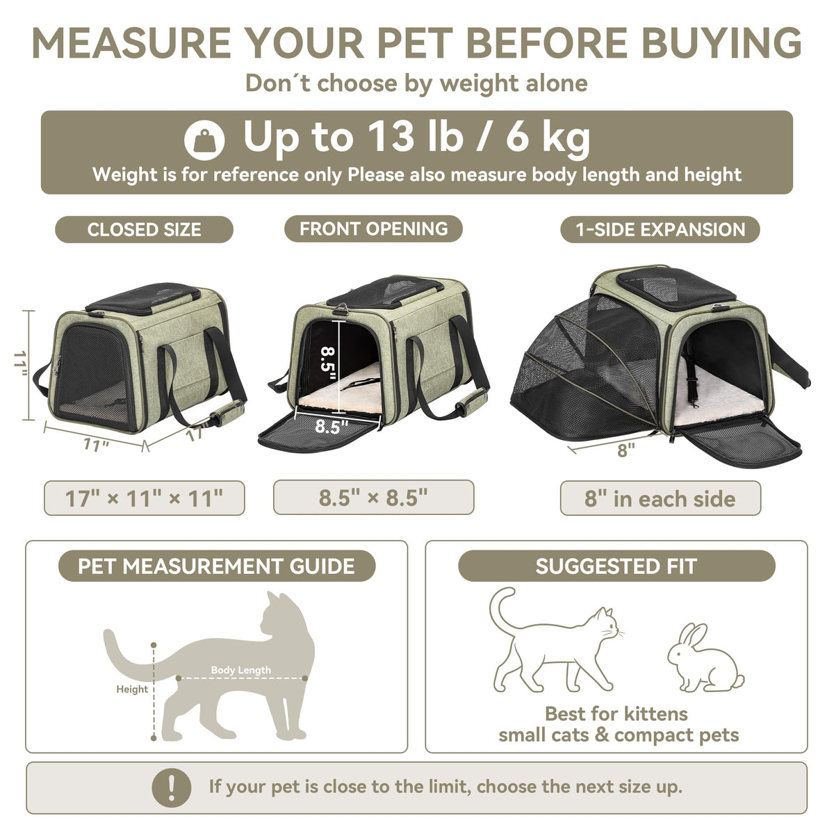 Expandable Cat Carrier A5496
