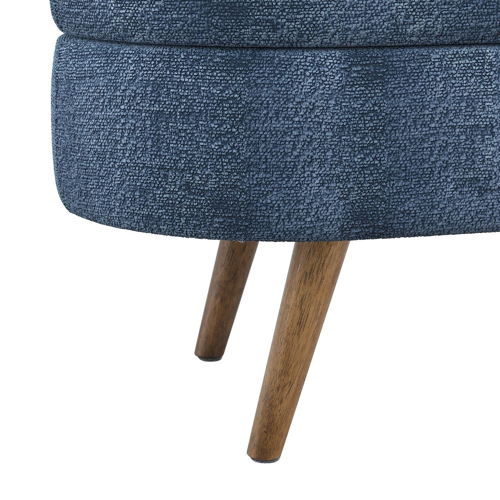 Oval Storage Bench with Rubber Wood Legs D167554