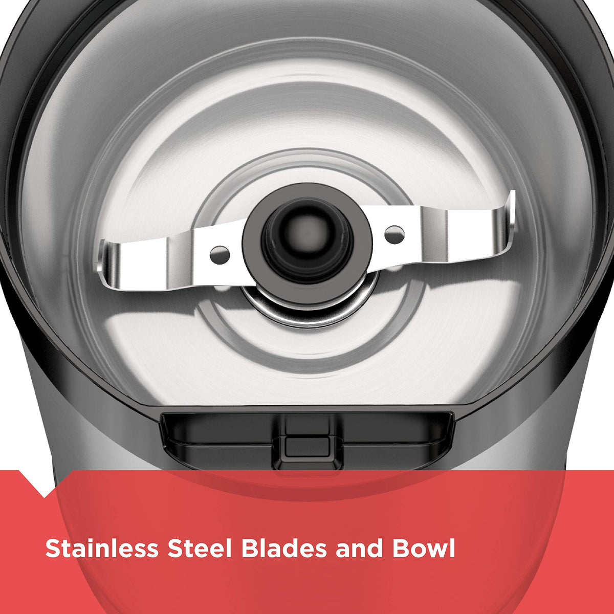 One-Touch Coffee & Spice Grinder with Stainless Steel Blades O239037