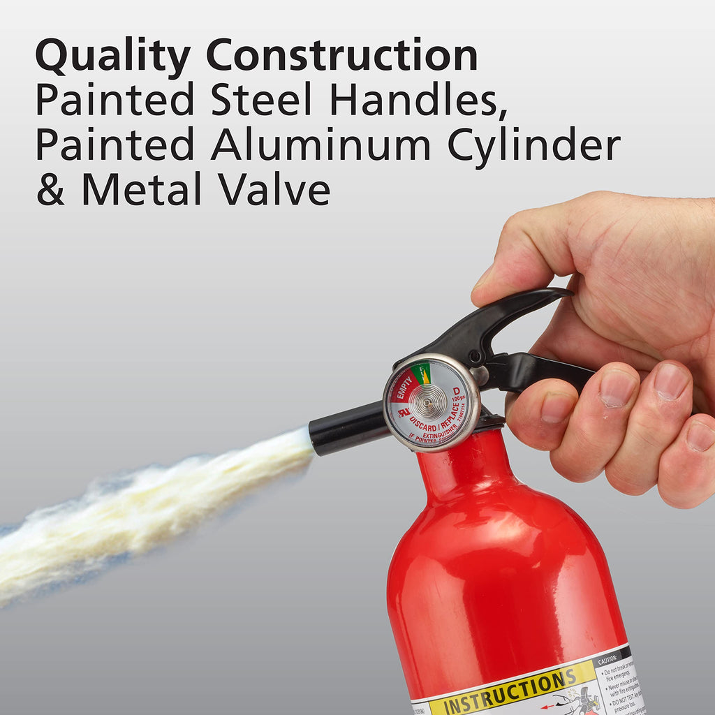 2 Pack Red Dry Chemical Fire Extinguisher with Mounting Bracket D3673