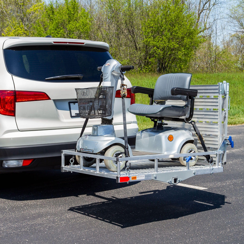 Scooter Wheelchair Hitch Carrier with Ramp, 500 lb Capacity H947