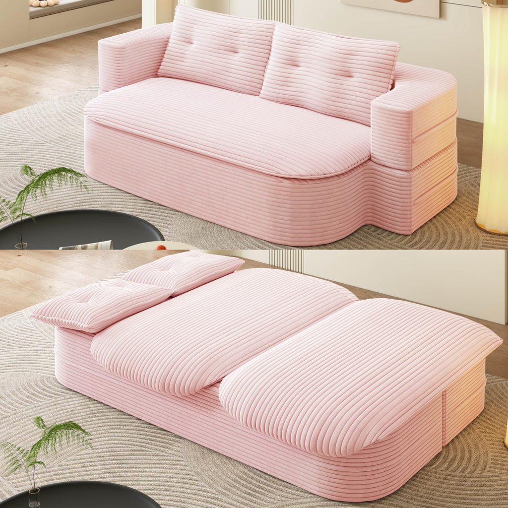 King Size Corduroy Futon Sofa Bed V7711