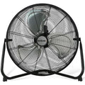 High Velocity Metal Blade Floor Fan, 3 Speeds, Black, 20in P7598