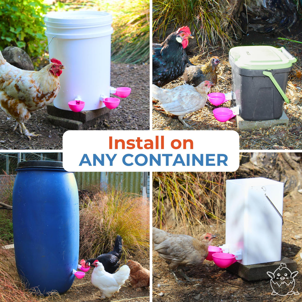Automatic Chicken Waterer Cups 5 Pack S357