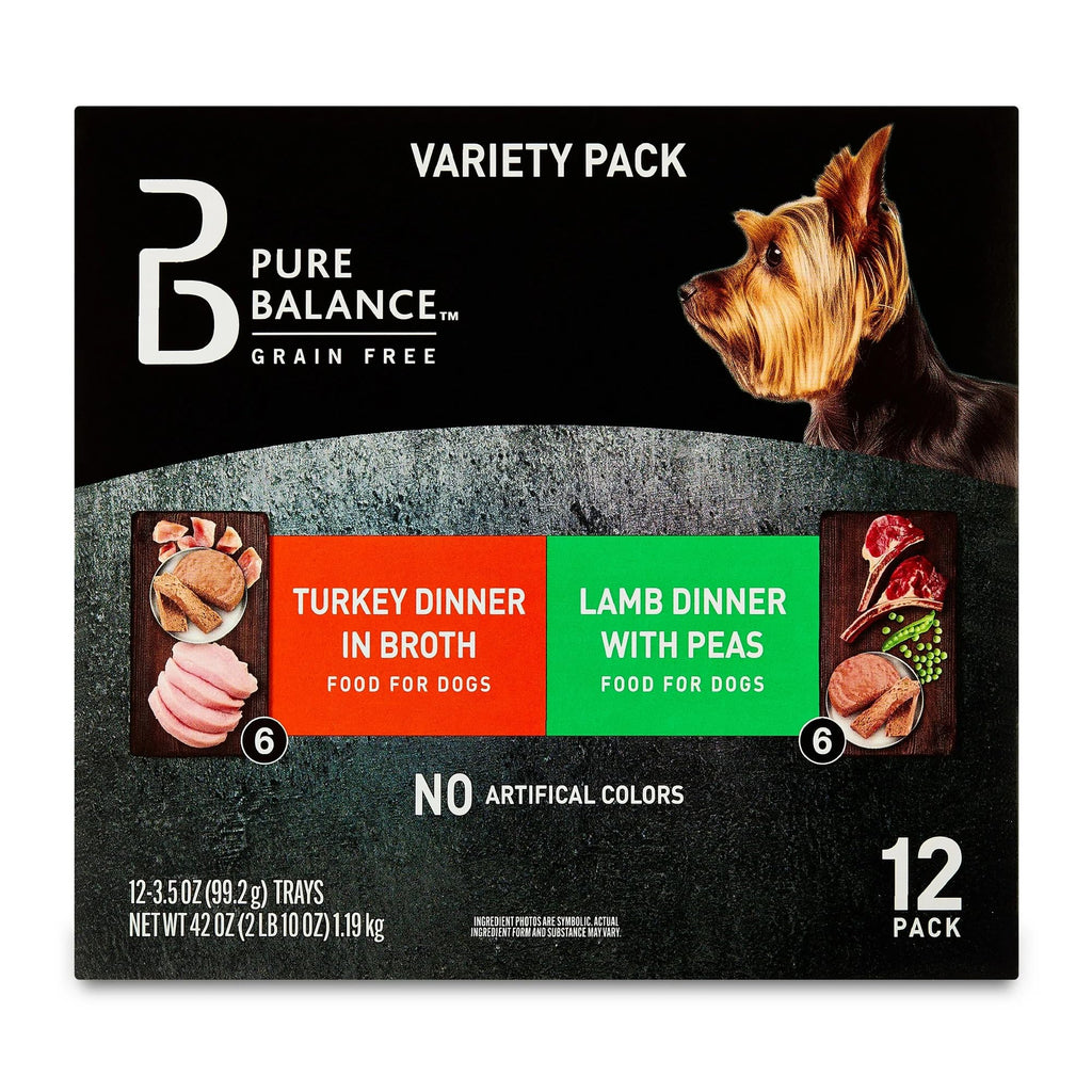 Grain-Free Wet Dog Food Variety Pack, 24 Count, 3.5 oz Trays W912991