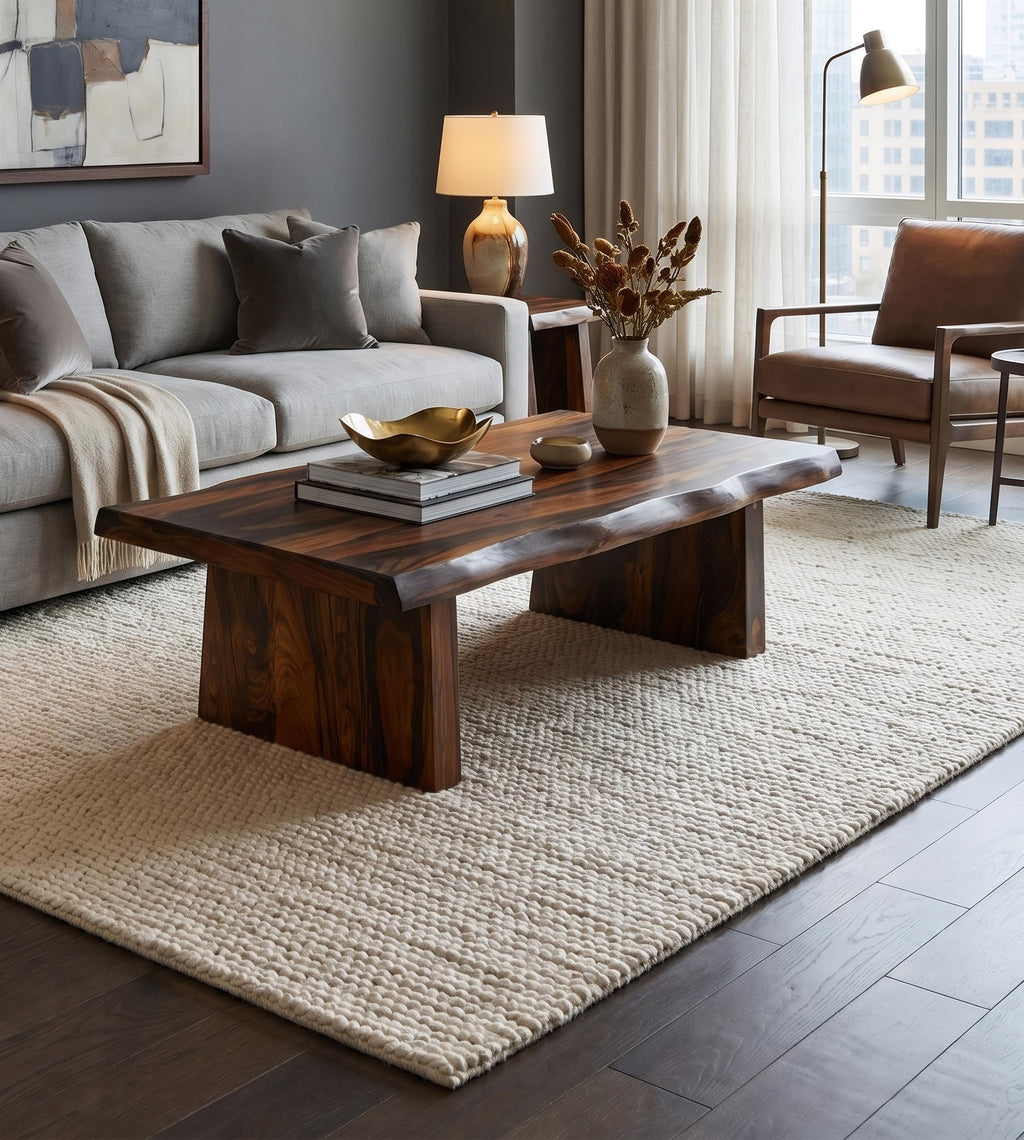 Live Edge Solid Wood Coffee Table T58676
